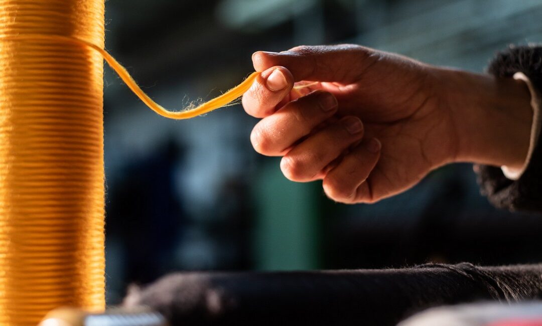 Traditional textile winding